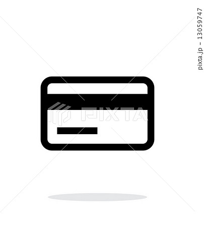 Credit card magnetic tape icon on white background. Credit card magnetic tape icon on white background. 13059747