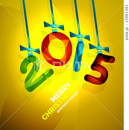 Glossy Christmas baubles, greeting card template Glossy Christmas baubles, greeting card template 13061481