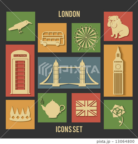 London vector flat icons London vector flat icons 13064800