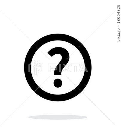 Question icon on white background. 13064829