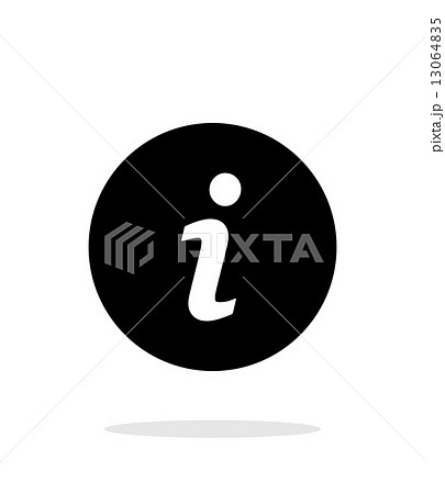 Information icon on white background. Information icon on white background. 13064835