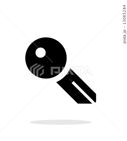 Key blank icon on white background. 13065284