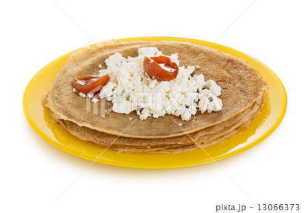 Pancakes with cottage 13066373