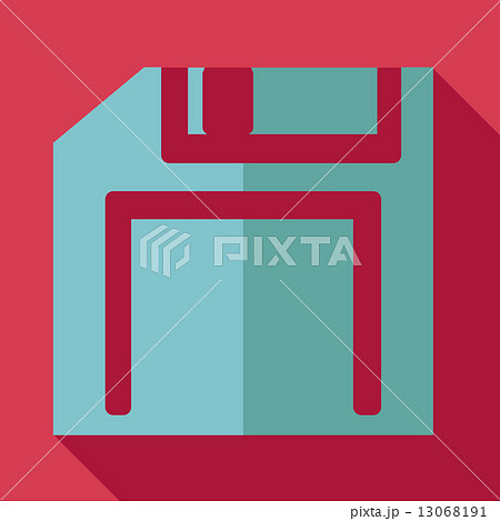 Modern flat design concept icon. Computer disk diskette. Vector 13068191