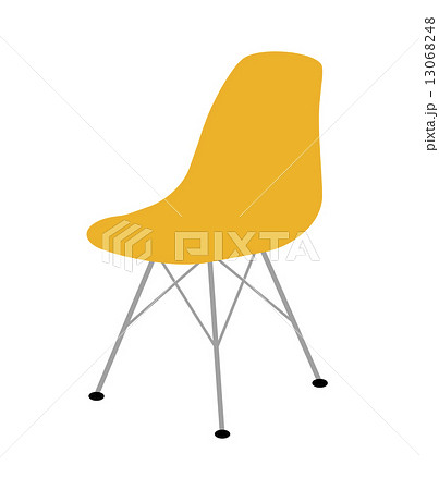 黄色い椅子のイラスト素材