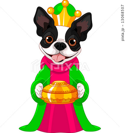 The Boston terrier as a Biblical Magi The Boston terrier as a Biblical Magi 13068507
