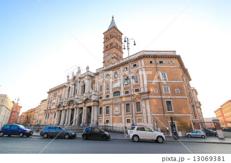 サンタ マリア マッジョーレ大聖堂 ローマ の写真素材