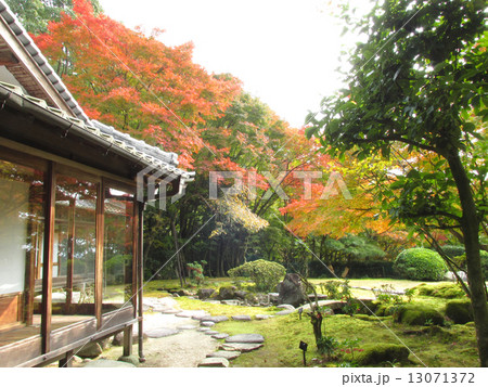 聚遠亭のもみじ紅葉 御涼所と紅葉 聚遠亭のもみじ紅葉 御涼所と紅葉 13071372