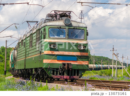 Freight train with gas and petroleum in Ukraine Freight train with gas and petroleum in Ukraine 13073161