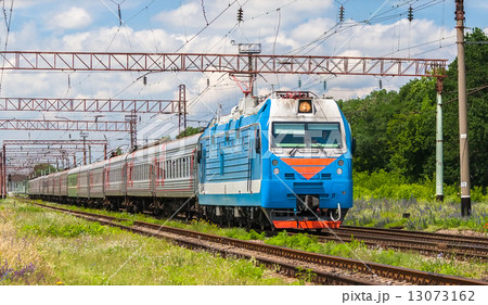 Russian passenger train in Ukraine 13073162