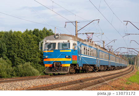 Suburban train in Belarus 13073172
