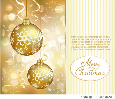Christmas golden background 13073628