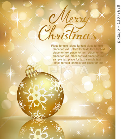 Christmas golden background 13073629