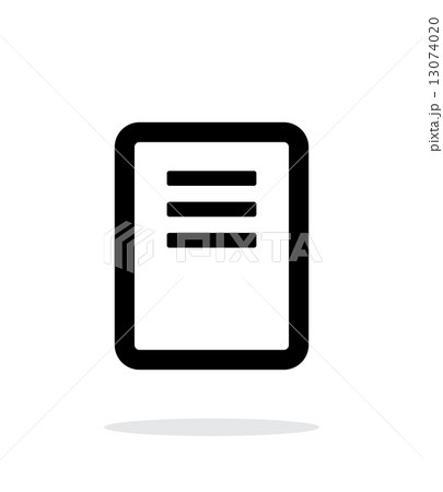 Note page icon on white background.のイラスト素材 [13074020] - PIXTA