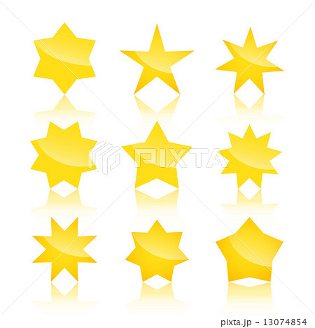Vector set of star icons isolated on white background Vector set of star icons isolated on white background 13074854