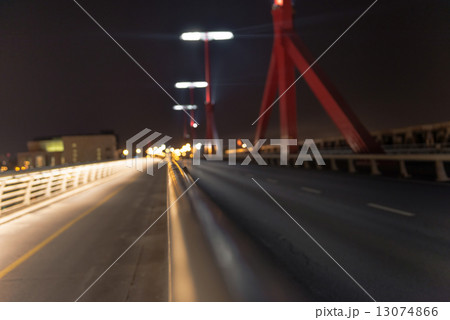 Empty bridge at night Empty bridge at night 13074866