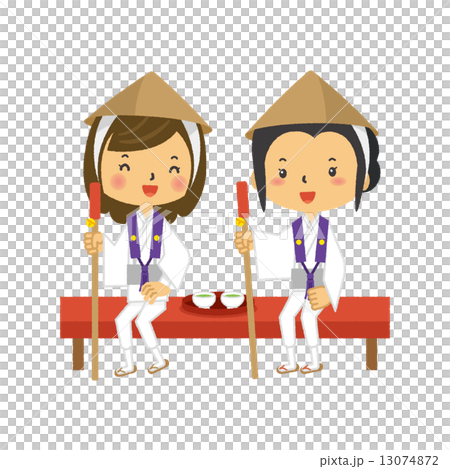 Pilgrimage girl to take a break Pilgrimage girl to take a break 13074872