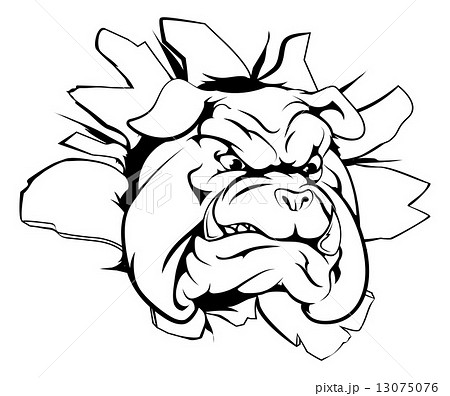 mean bulldogs drawings