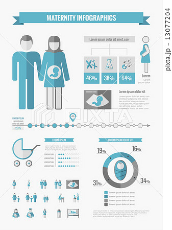 Maternity Infographic Elements. Maternity Infographic Elements. 13077204