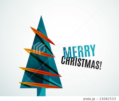Christmas tree geometric design 13082533