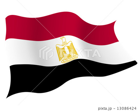Egyptian Flag State - Stock Illustration [13086424] - PIXTA