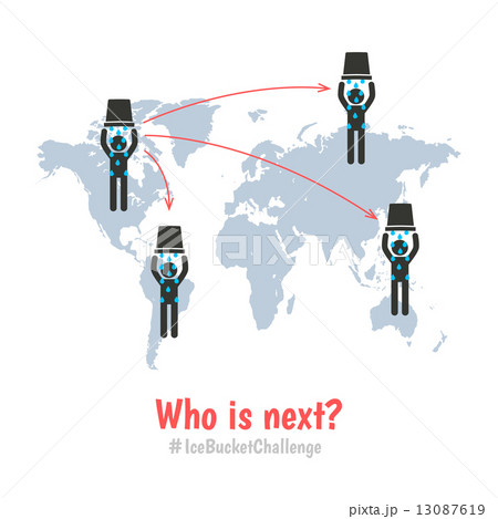 als ice bucket challenge concept 13087619