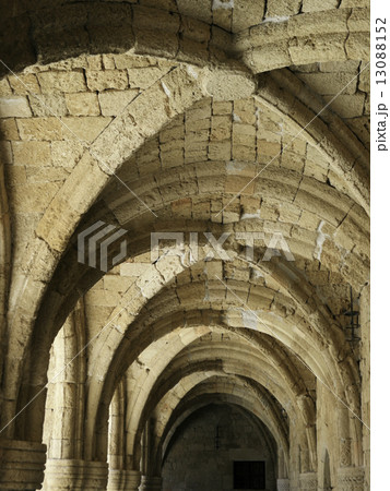 Columns and archs. Rhodes, Greece 13088152