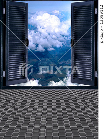 door with clouds door with clouds 13089112