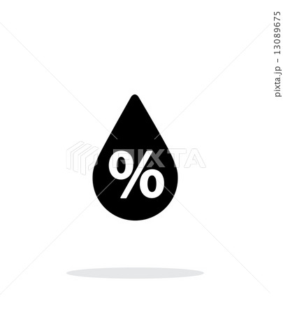 Humidity weather icon on white background. Humidity weather icon on white background. 13089675
