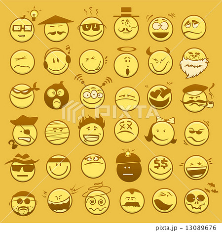 set of emoticons set of emoticons 13089676