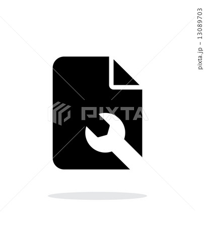 Repair File icon on white background. Repair File icon on white background. 13089703