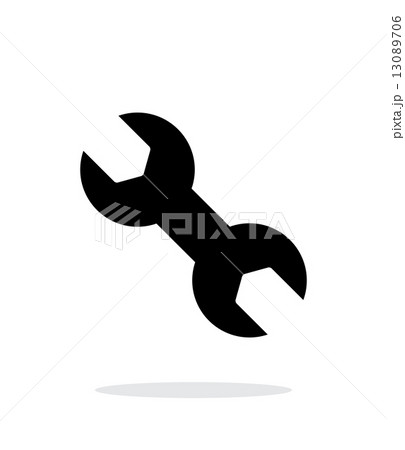 Double Wrench icon on white background. 13089706