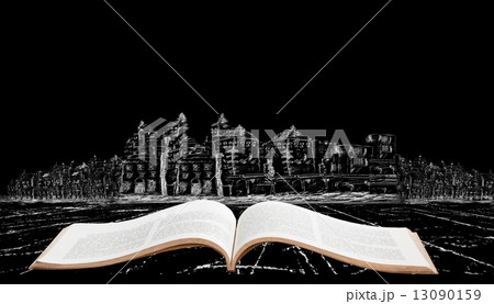 old book and building construction 13090159