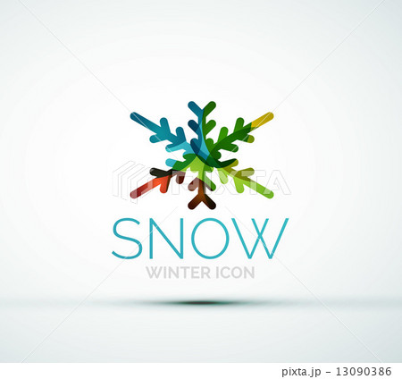 Christmas snowflake company logo design 13090386