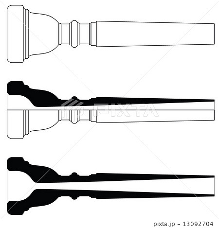 トランペット マウスピースのイラスト素材 [13092704] - PIXTA