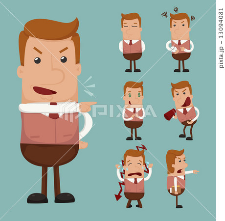 Set of businessman emotion 13094081