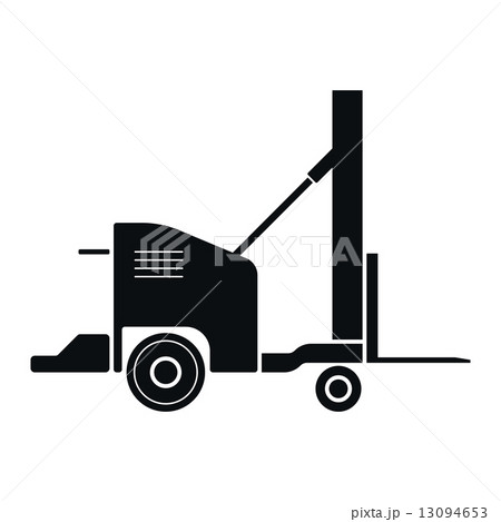 Forklift Icon, Vector Illustration 13094653