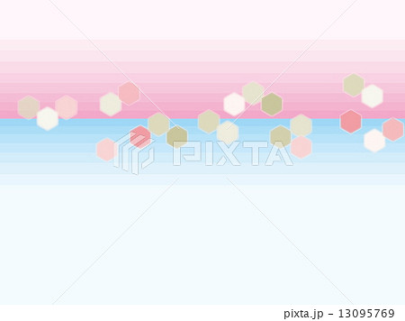 ボーダー　六角形 13095769