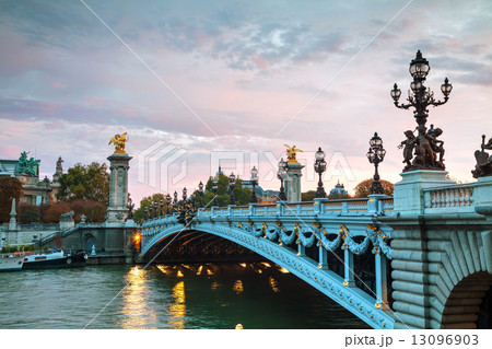 Aleksander III bridge in Paris 13096903