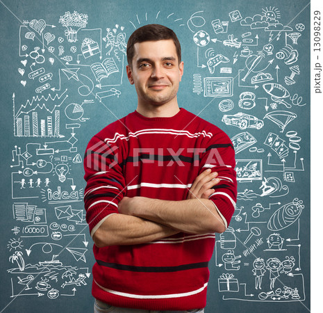 Young man life concept 13098229