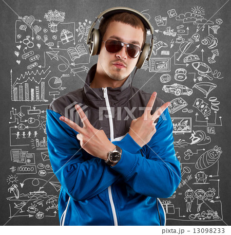 Young man life concept Young man life concept 13098233