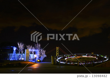 明石海峡大橋 虹色 明石海峡大橋 虹色 13098482