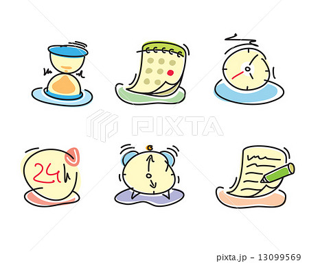 Time and date icons Time and date icons 13099569