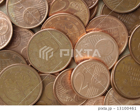 Euro coins background 13100461