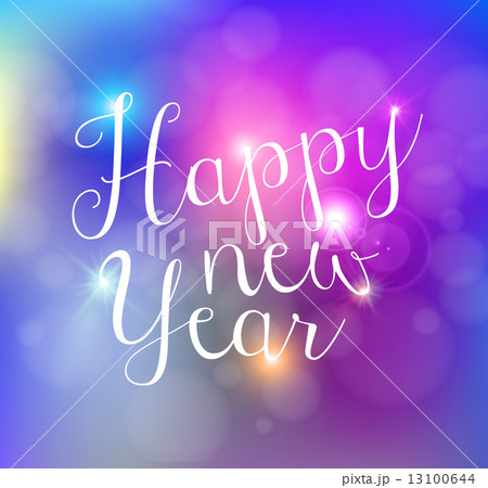 Happy new year bokeh lights card Happy new year bokeh lights card 13100644