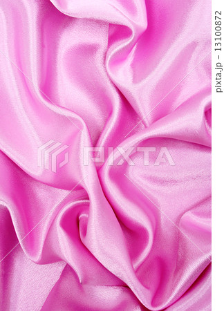 Smooth elegant pink silk as background 13100872