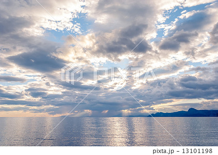 Sunset on the Black Sea coast in Crimea Sunset on the Black Sea coast in Crimea 13101198