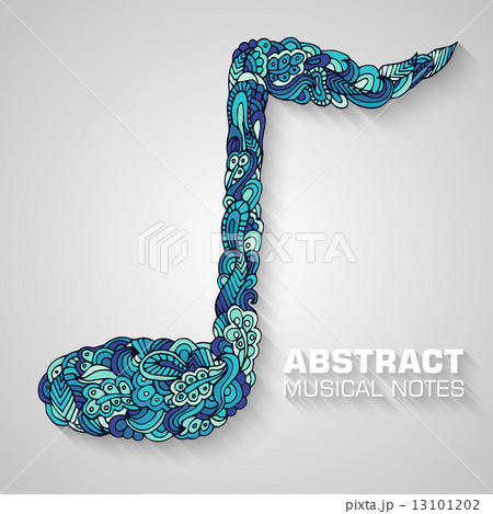 Abstract musical notes on a background. Vector illustration conc 13101202