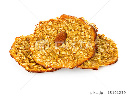 Oatmeal cookies isolated on white background Oatmeal cookies isolated on white background 13101259