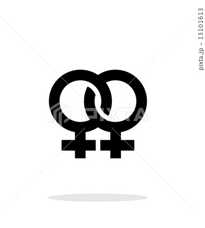 Lesbian icon on white background. Lesbian icon on white background. 13101613